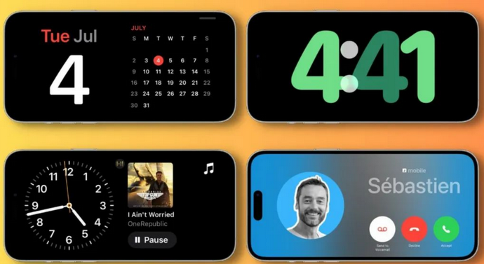 偏关苹果手机维修分享iOS17横屏充电待机显示有什么好处 