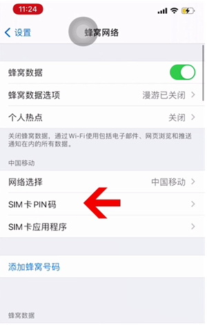 偏关苹果14维修网分享如何给iPhone14的SIM卡设置密码 