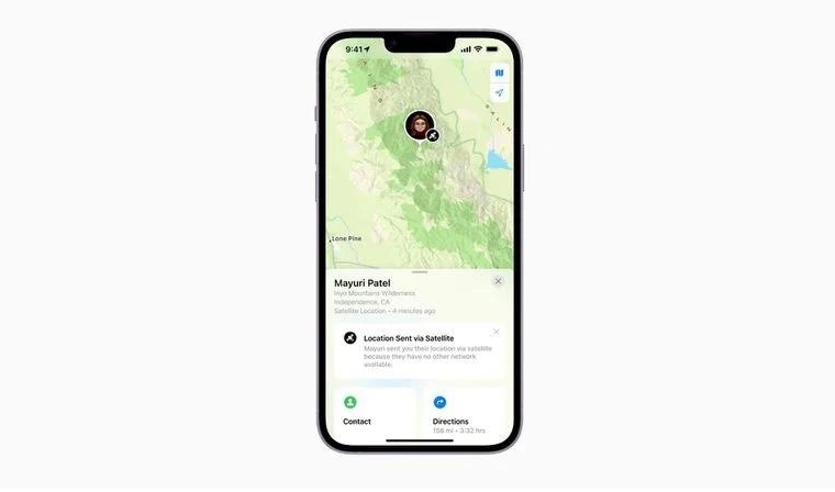 偏关苹果14维修分享iPhone14系列中 FindMy功能通过卫星分享位置方法教程 